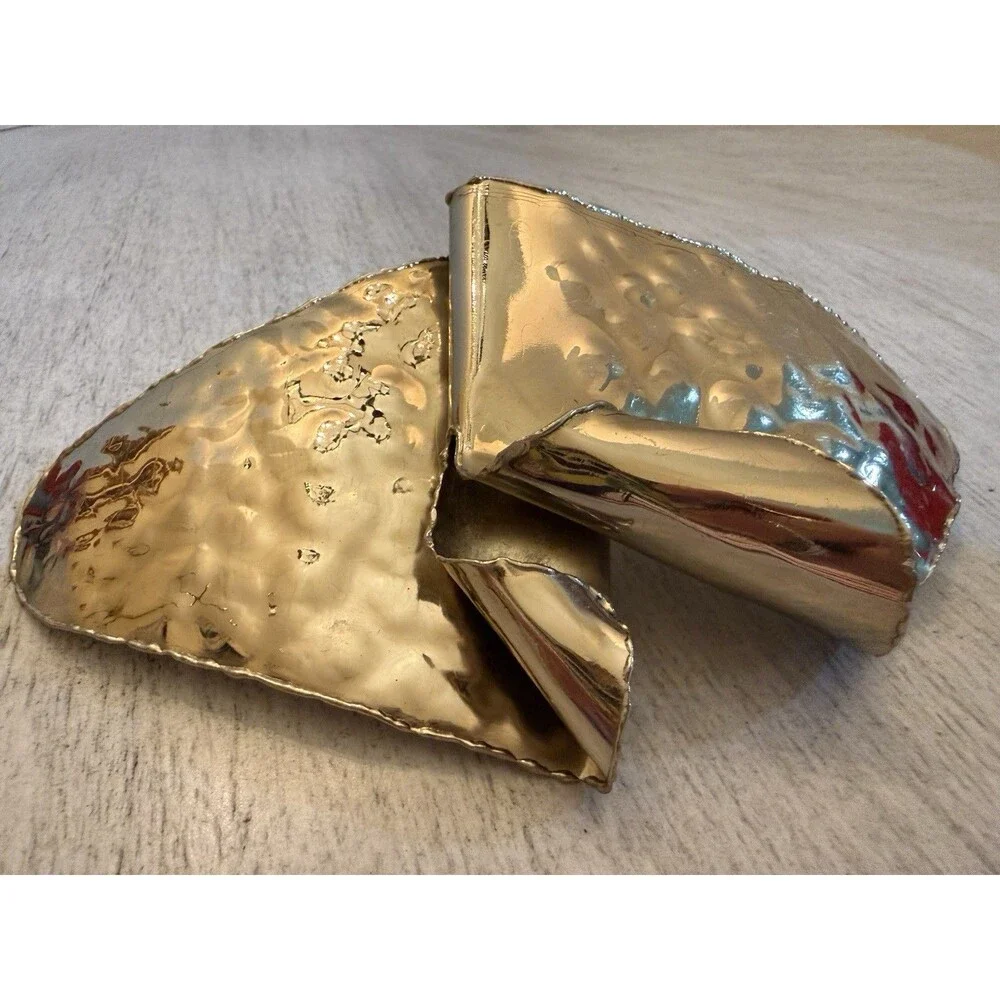 Vintage Frajo Ltd Artisan Modernist Brutalist Mixed Metals Large Belt Buckle